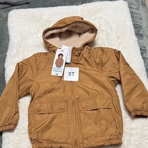 Carter's Kids Brown Hooded Raincoat